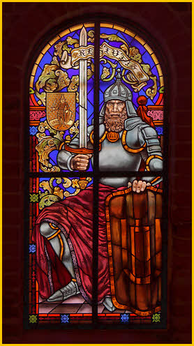 Modern Stained Glass Window